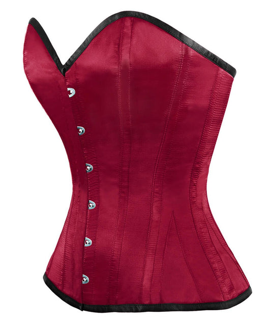 Rhosyn Overbust Maroon Corset