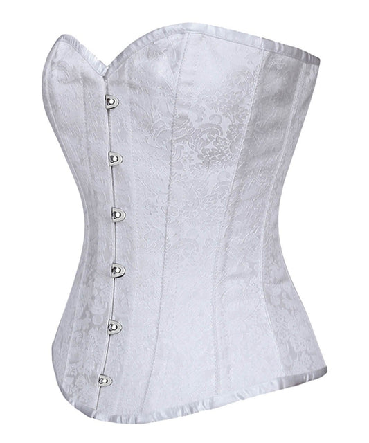 Reilly Brocade Overbust Gothic Corset for Plus Size