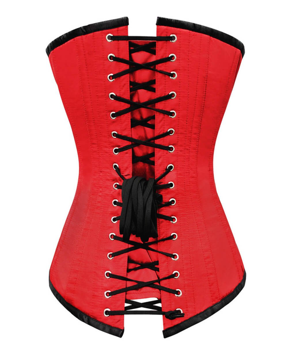 Hoglah Overbust Red Long Corset