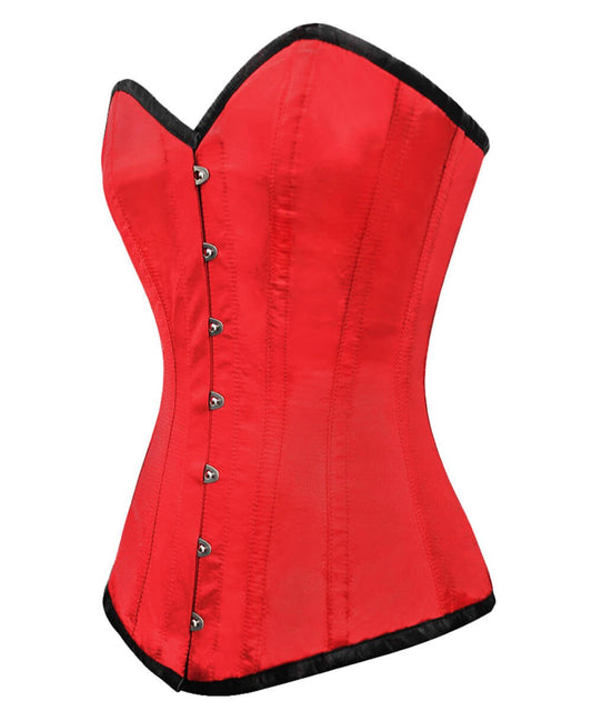 Hoglah Overbust Red Long Corset