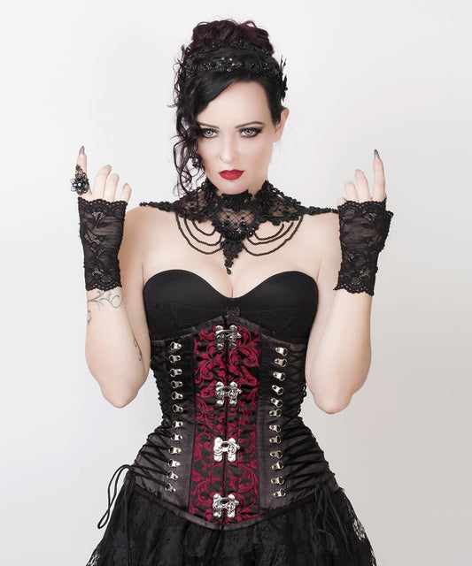 Paityn Criss Cross Underbust Gothic Corset