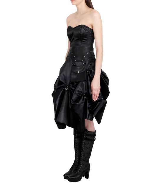 Vanmra Black Corset Dress