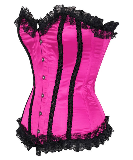 Phemie Burlesque Magenta Acrylic Boned Corset