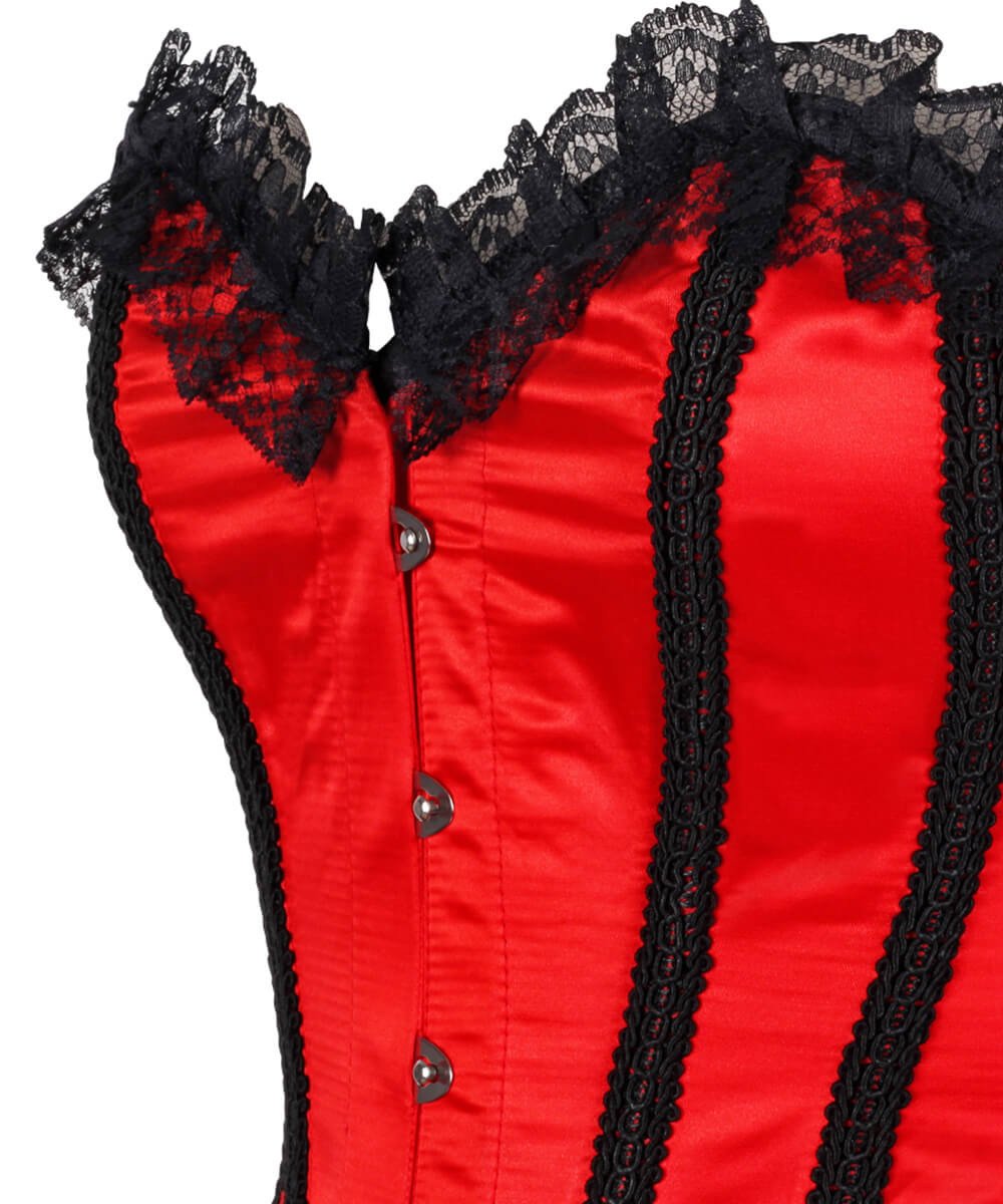 Deion Red Bursleque Overbust Corset
