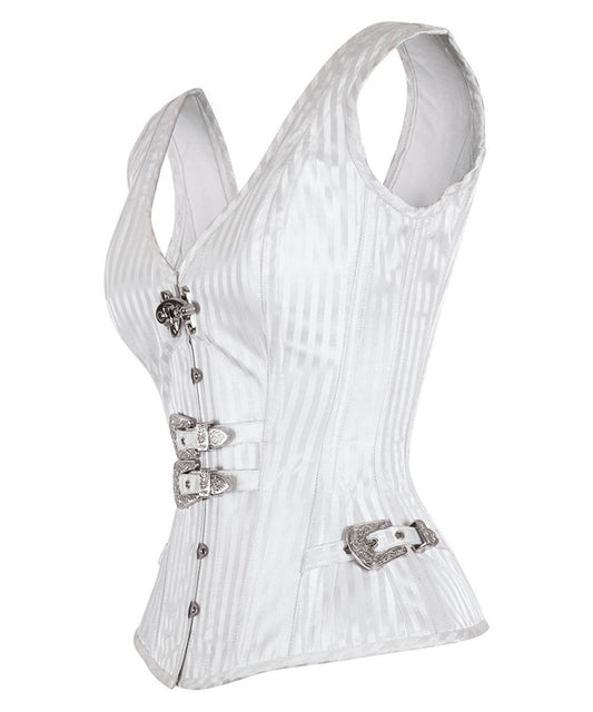 Malache Gothic Overbust White Corset