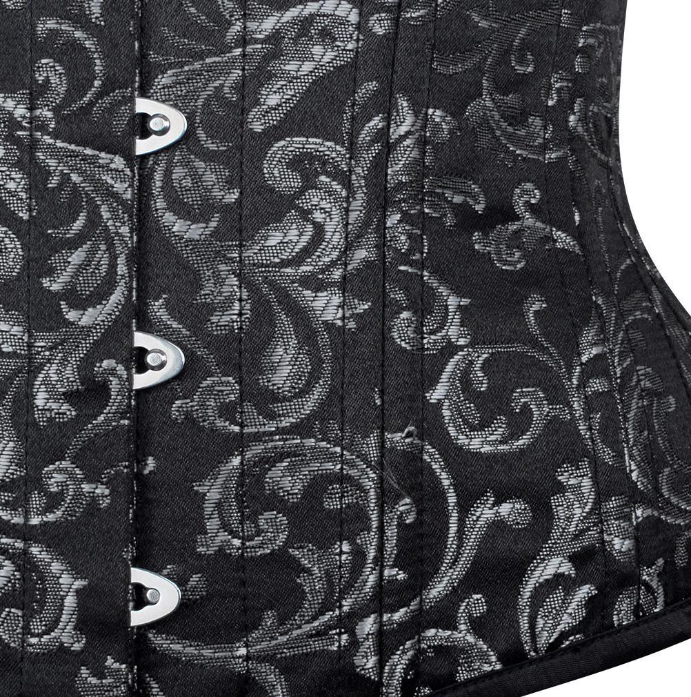Abraham Overbust Waist Trainers Brocade Corset