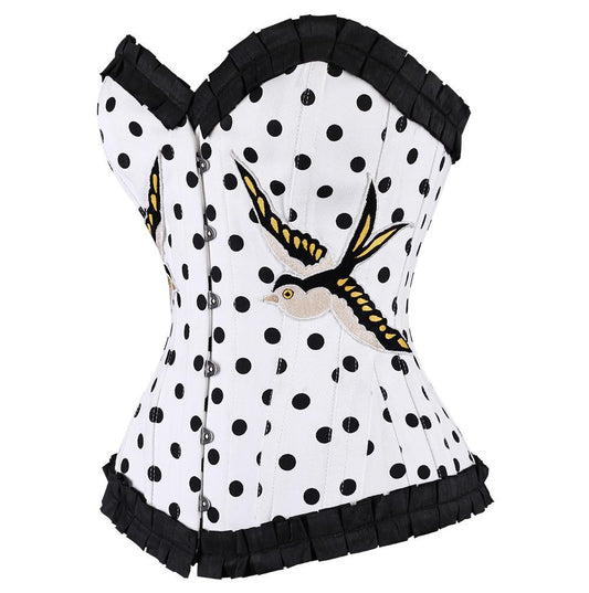 Naomi Polka Dot Overbust Corset