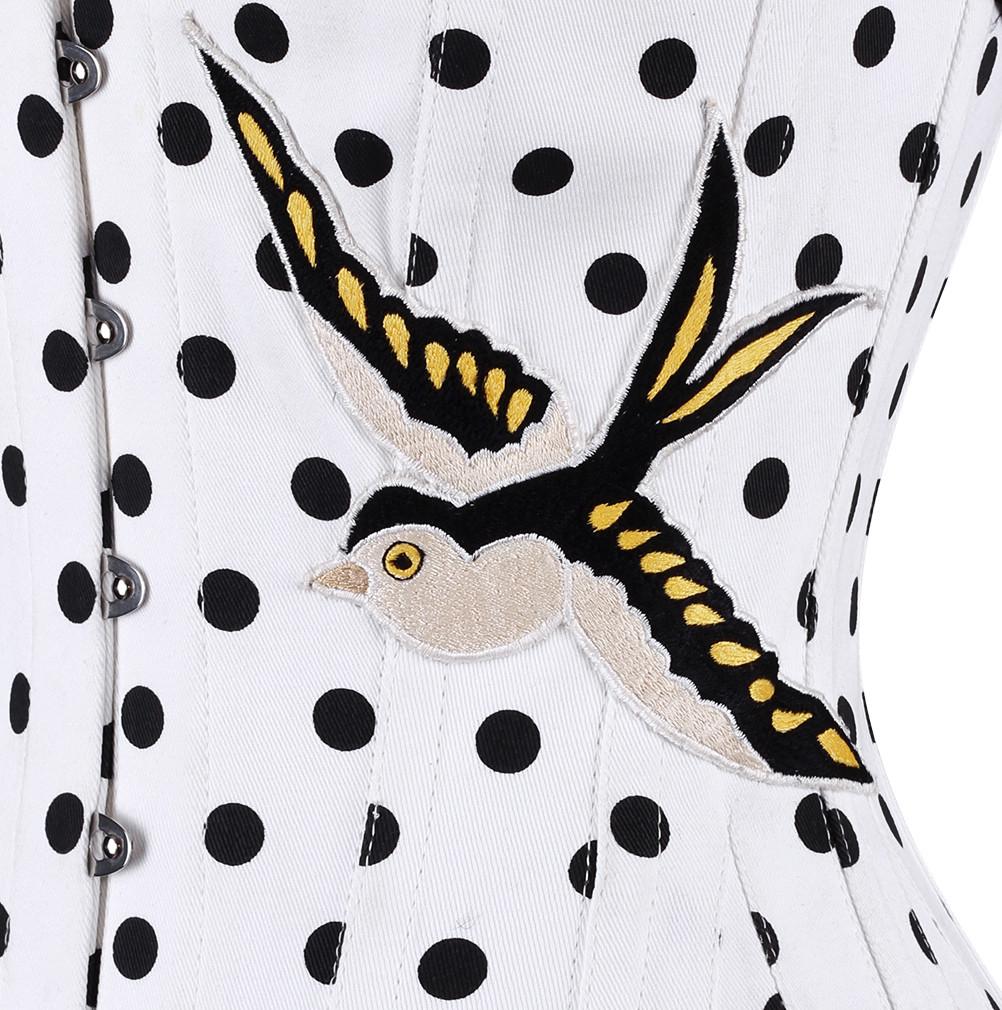 Naomi Polka Dot Overbust Corset