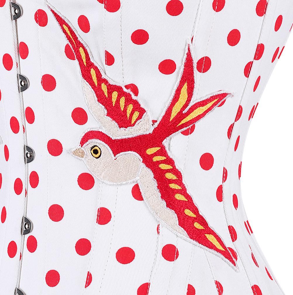 Kelsey Polka Dot Overbust Corset
