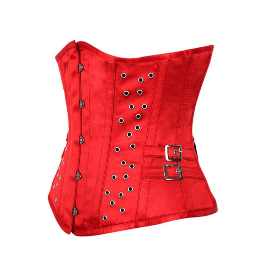 Koby Red Satin Corset