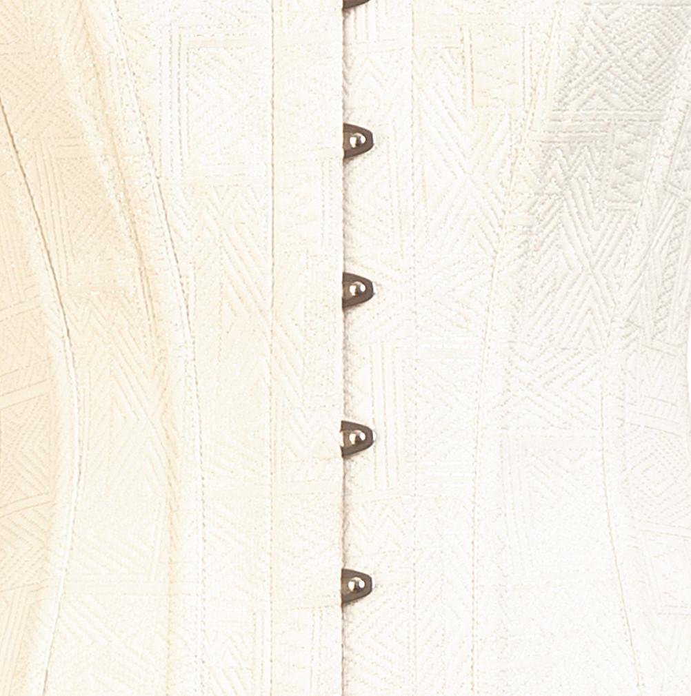 Emilo Cream Overbust Brocade Corset