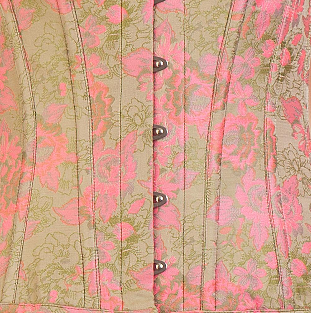 Ainslie Brocade Overbust Steel Corset