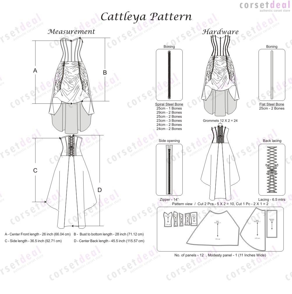 Hamar Overbust Steampunk Corset Dress