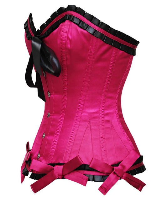 Boell Burlesque Magenta Overbust Corset
