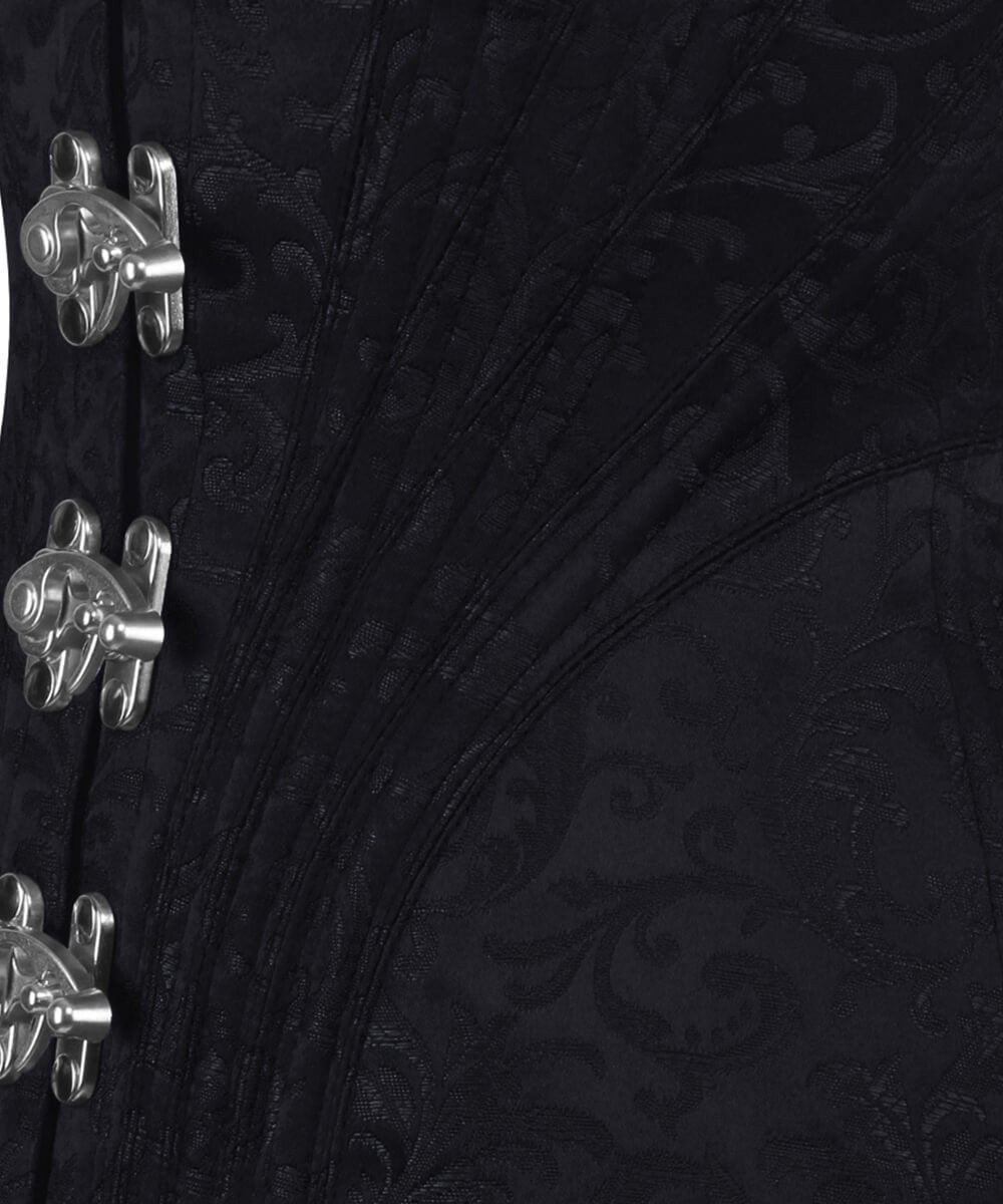 Nighinn Steel Boned Underbust Black Waist Trainer