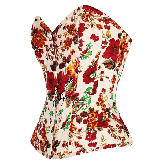Peada Floral Print Overbust Corsets