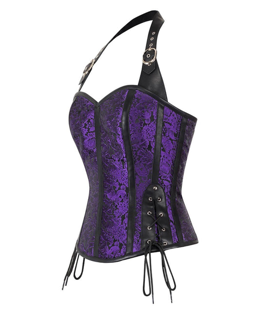 Pellikita Gothic Purple Corset Tops