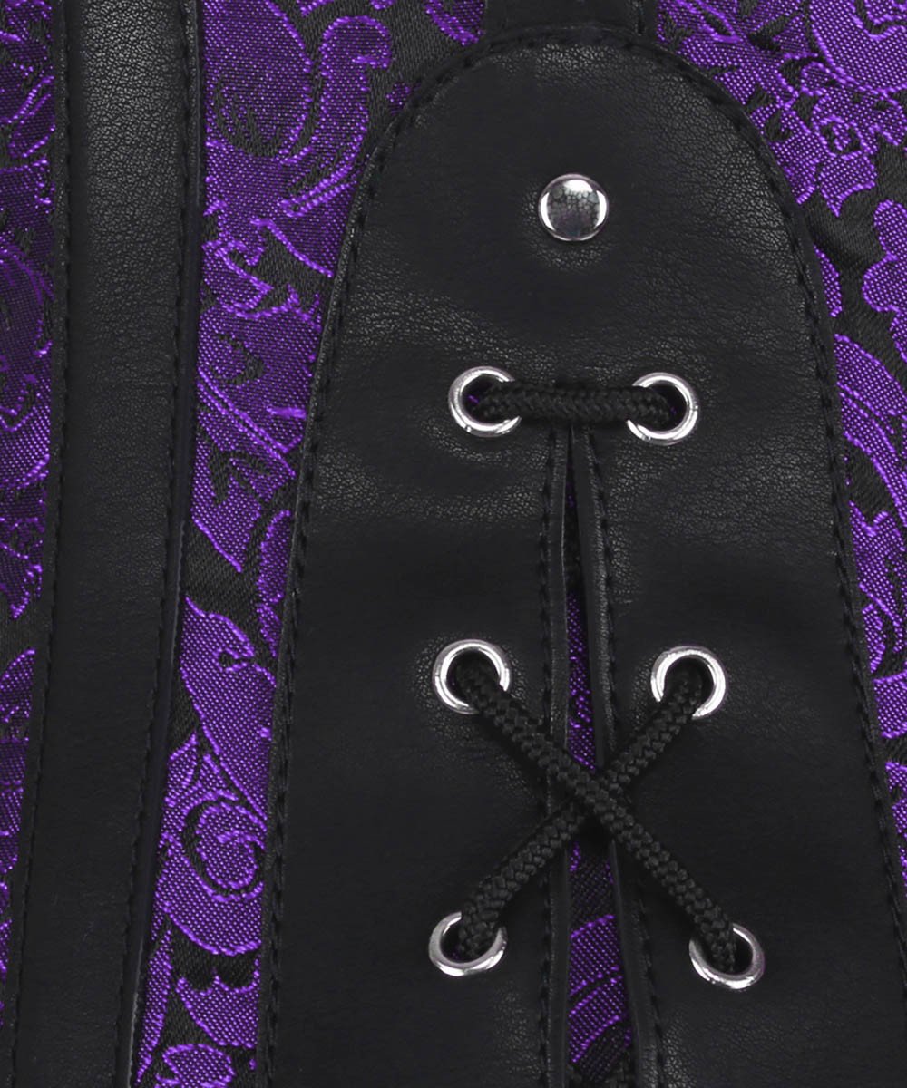 Pellikita Gothic Purple Corset Tops