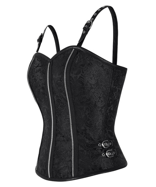 Darien Gothic Black Corset Top