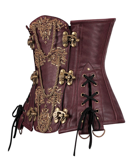 Barran Steampunk Underbust Embroidered Corset