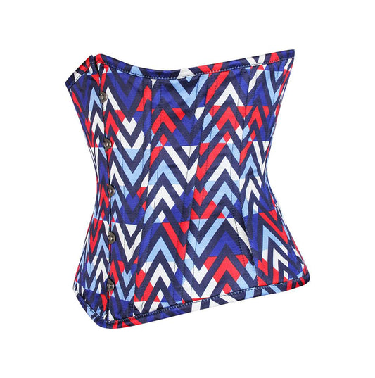 Malva Geometric Print Waist Training Corset