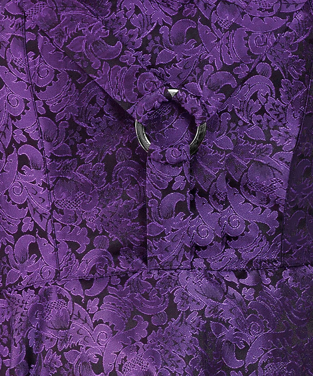 Herod Purple Halter Neck Skater Dress