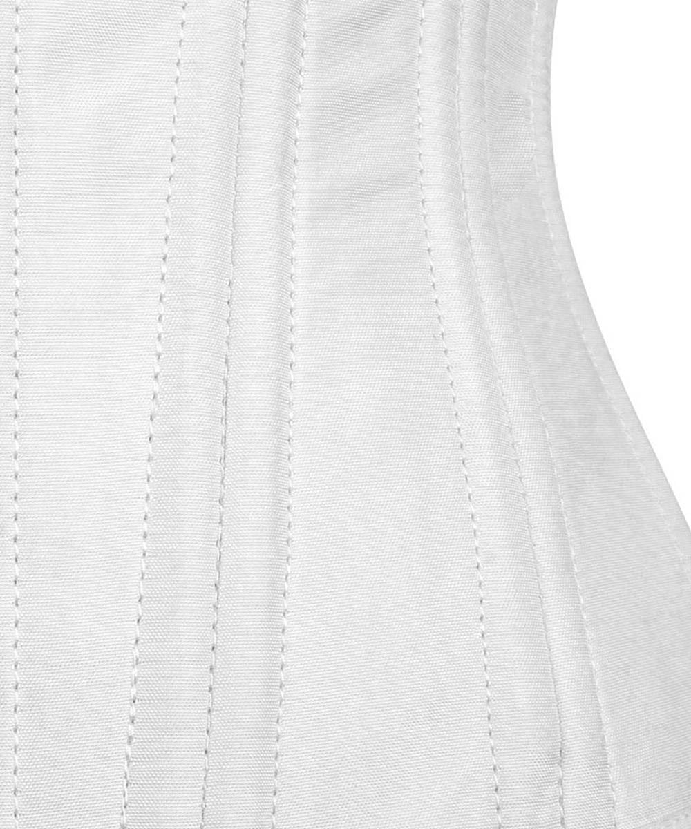 Ellee Taffeta Waist Training White Corset