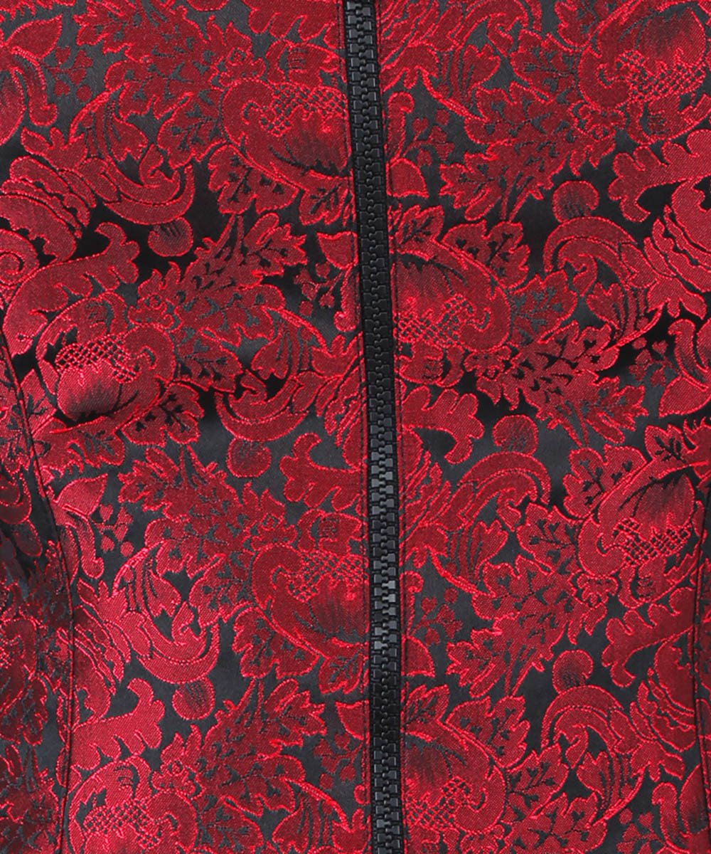 Hewlitt Brocade Gothic Top With Shoulder Straps