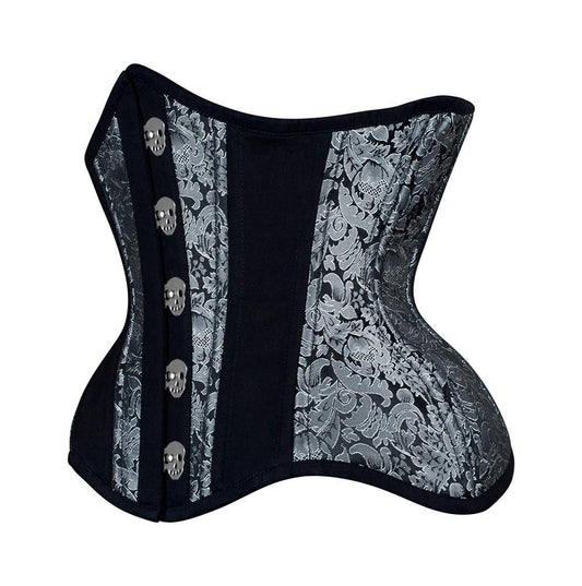 Hiatt Curvy Plus Size Waist Corset with Skull Busk