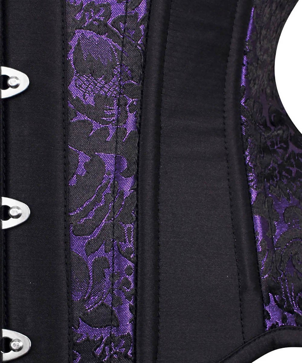 Karrie Purple Waist Training Underbust Curvy Corset