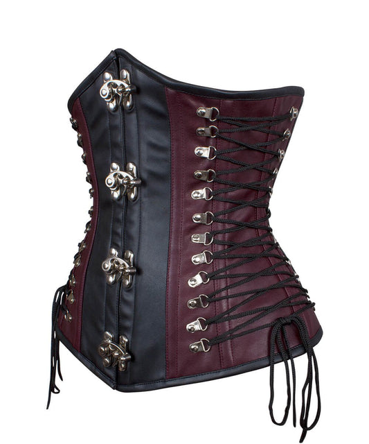 Akiko Steampunk Underbust Corset with Criss-Cross at Sides