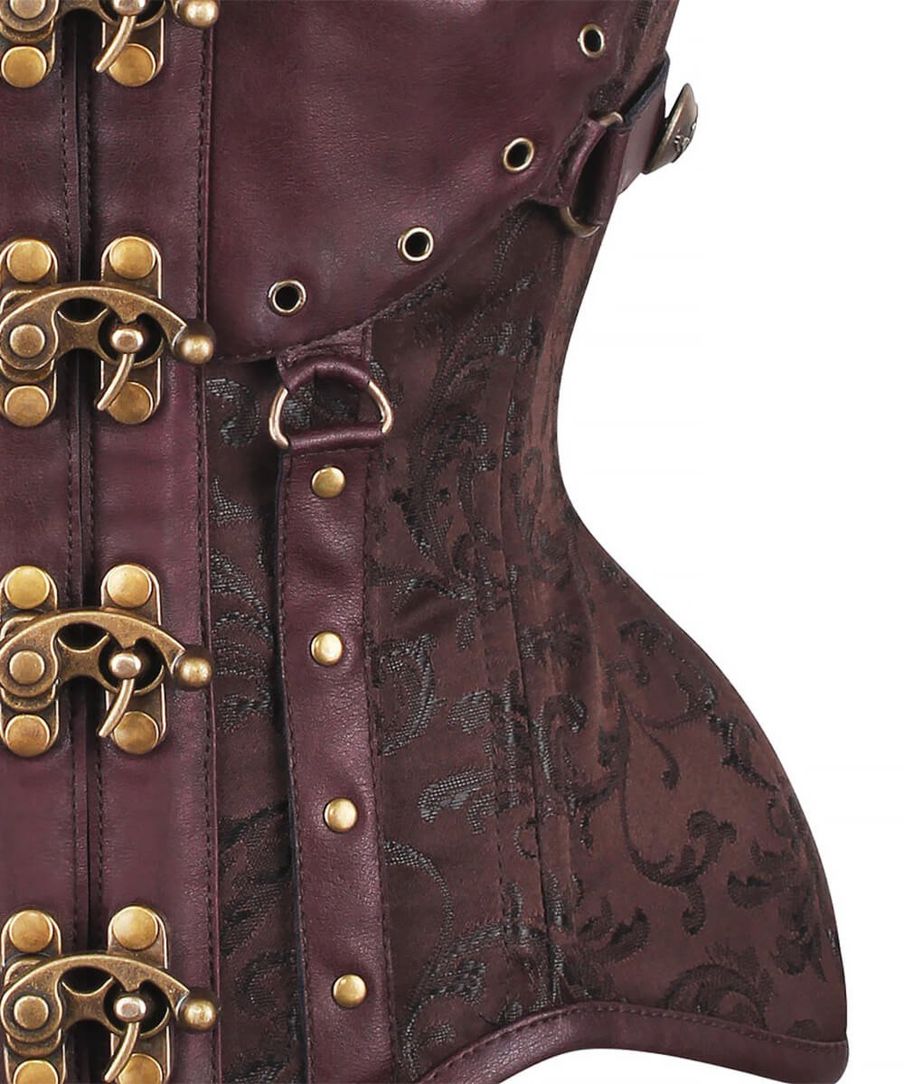 Lerola Steampunk Curvy Waist Training Corset with Bolero