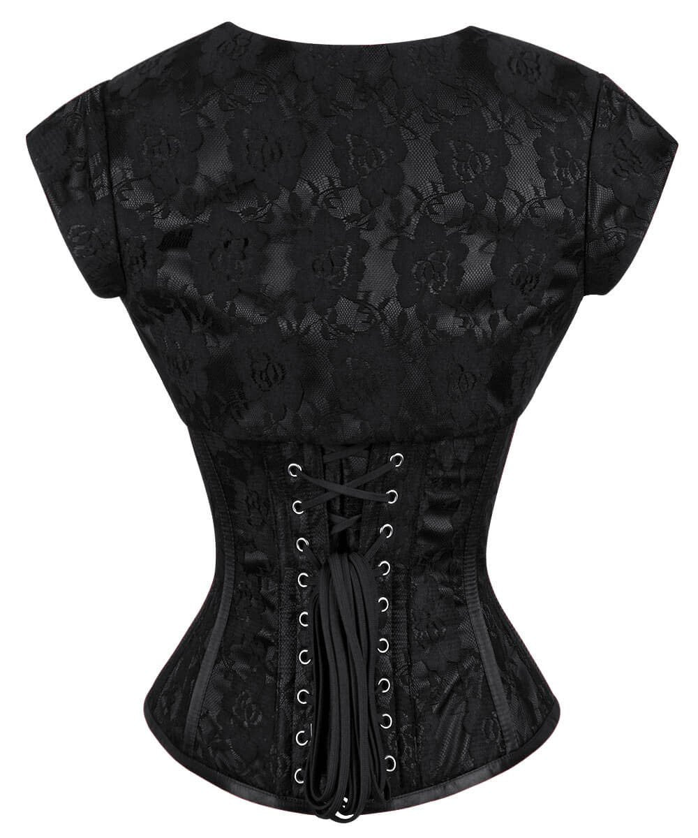 Layton Black Overbust Corset with Bolero Jacket