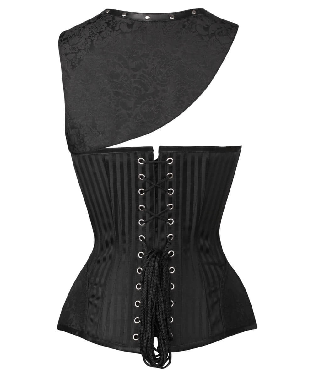 Roddy Gothic Black Brocade Corset with Bolero
