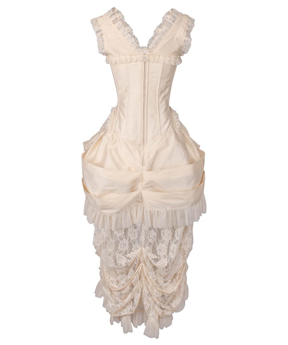 Aindrea Ivory Victorian Inspired Dress