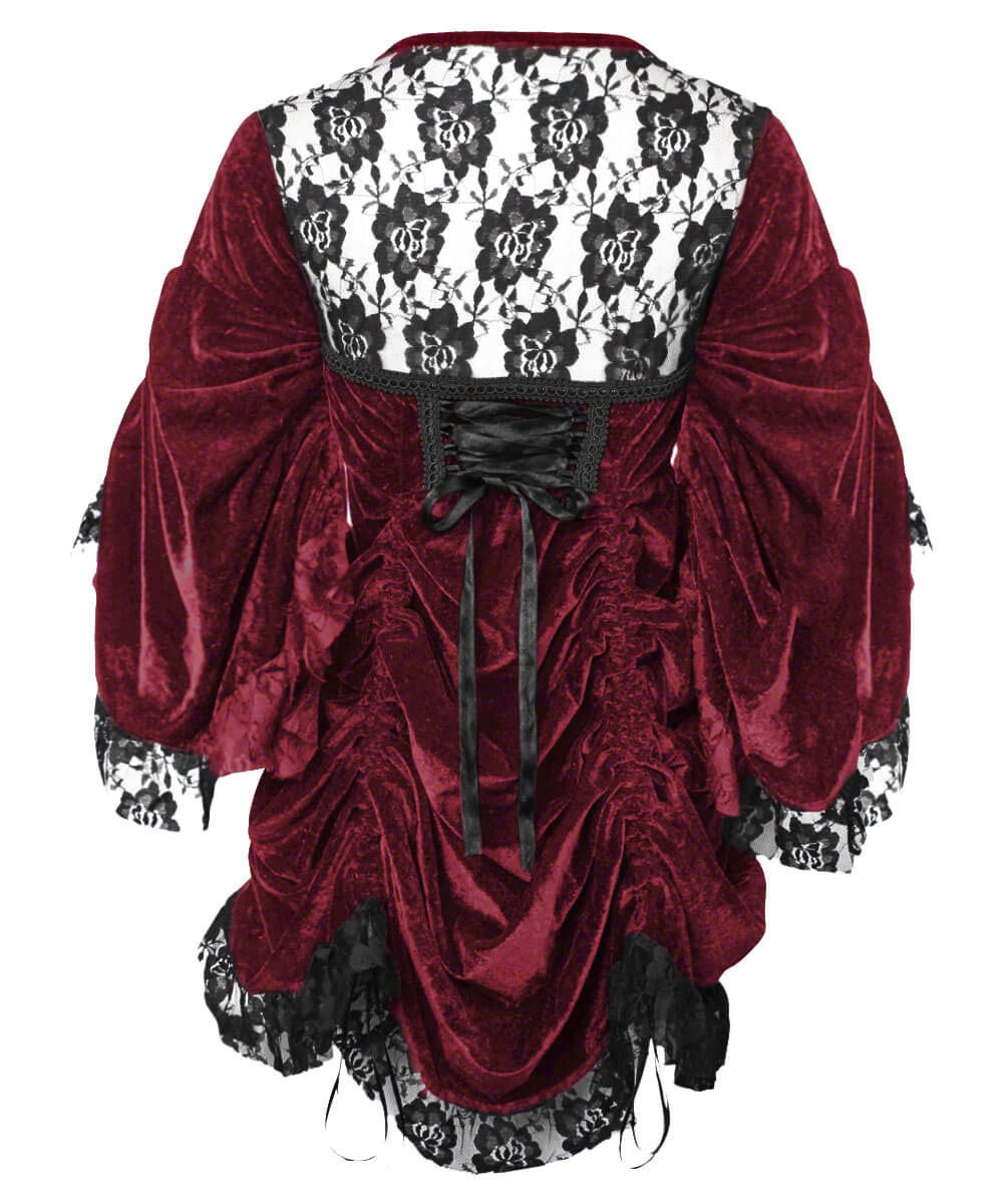 Florina Maroon Gothic Dual Top & Dress