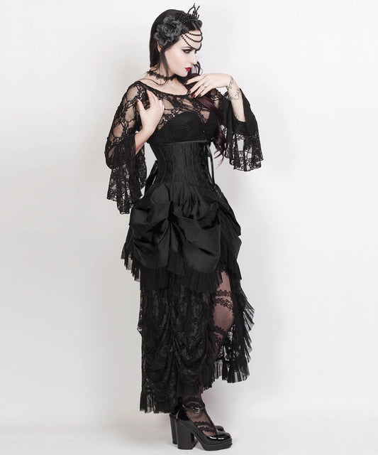 Filippa Black Burlesque Underbust Corset Dress