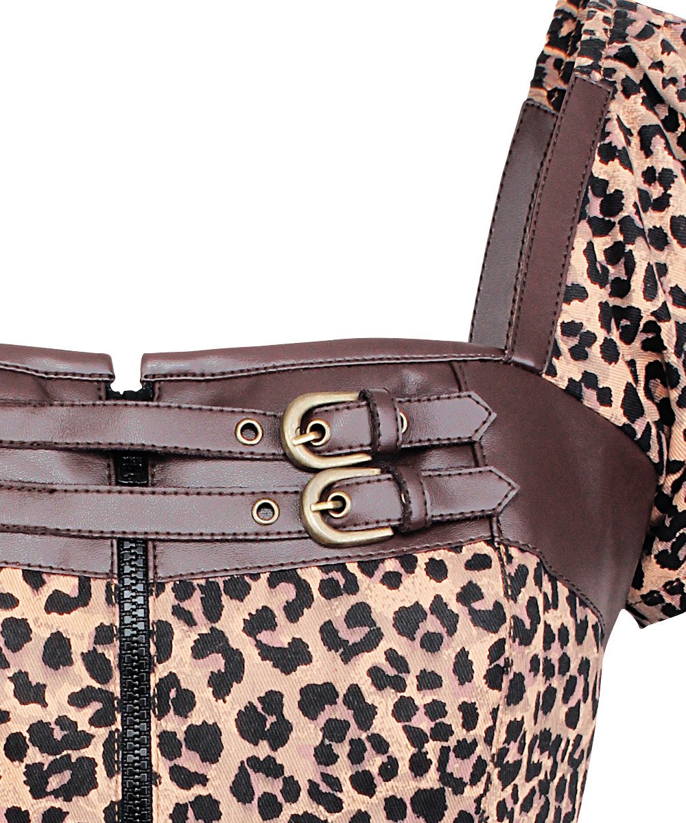 Nairi Leopard Print Cotton Top