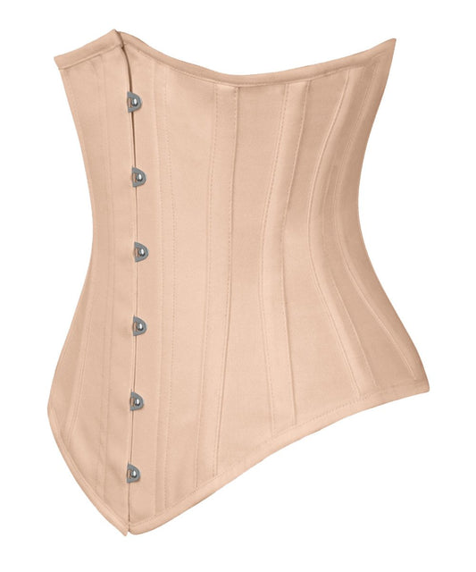Long Line Nude Waist Shaper Corset in 100% Cotton