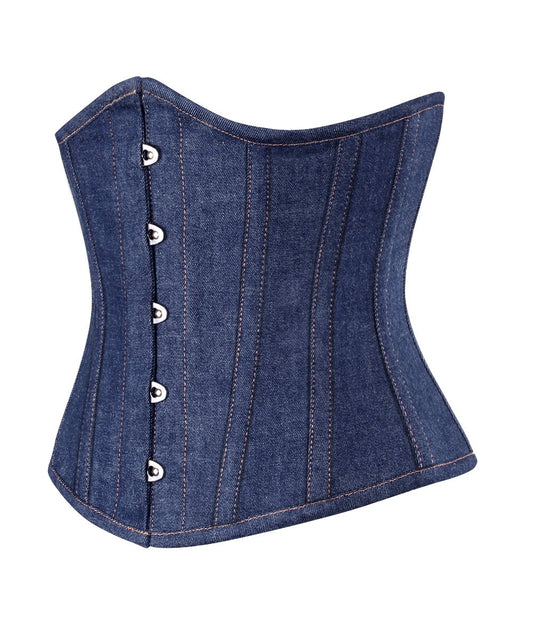 Waist Shaper Corset in Denim