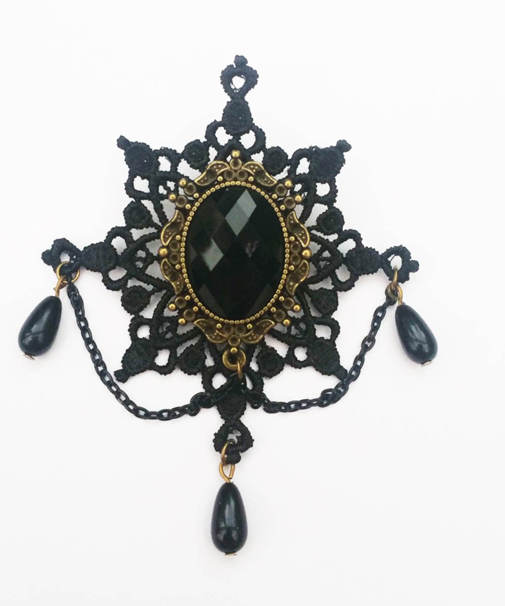 Celesta Rhinestone Tear Drop Brooch