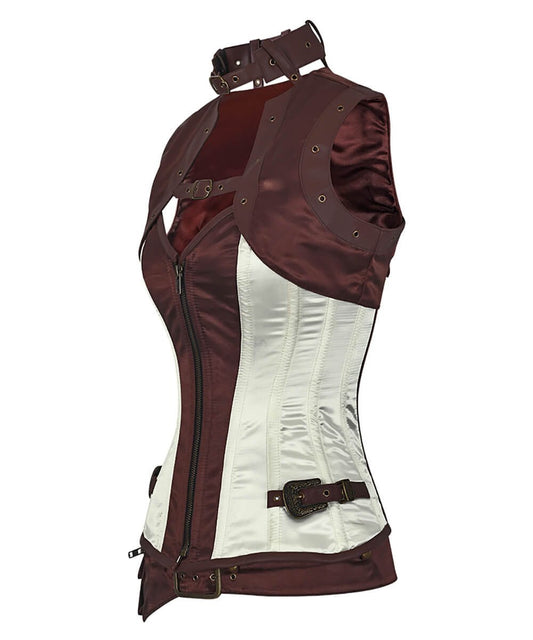 Phoenice Steampunk Overbust Corset with Shrug
