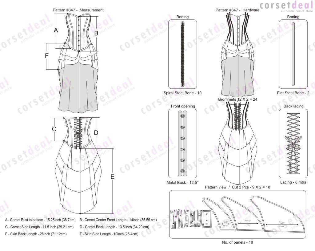 Brietta Overbust Corset Dresses