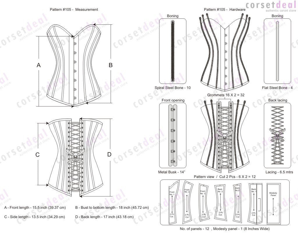 Cheyanne Black Gothic Corset