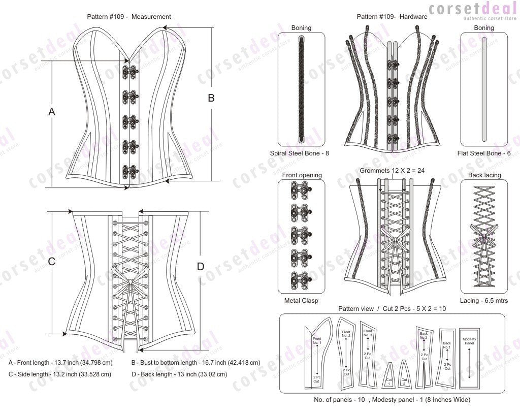 Catrina Steampunk Corset