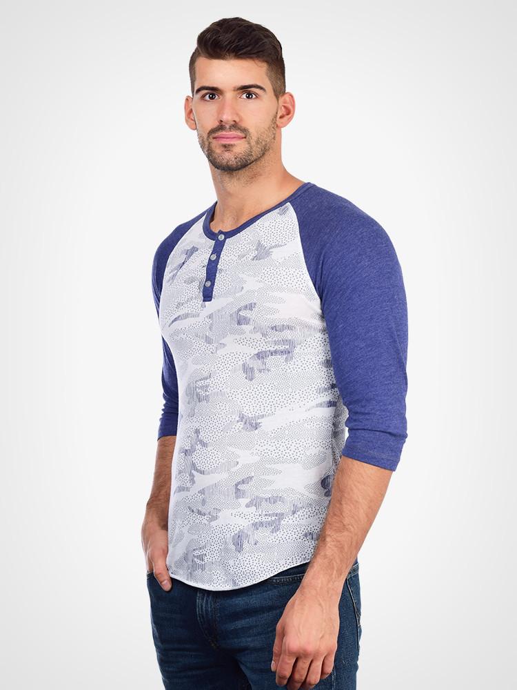 Blue & White Camo Sketch