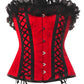 Nahla Burlesque Red Corset with Lace