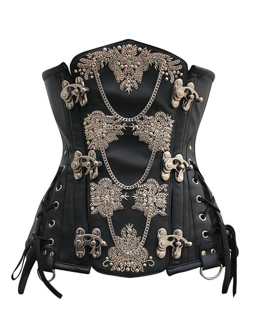 Heidi Steampunk Underbust Embroidered Corset