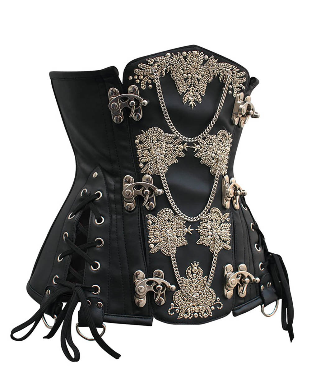 Heidi Steampunk Underbust Embroidered Corset