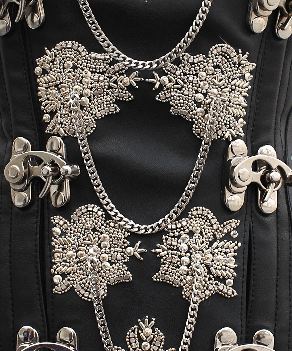 Heidi Steampunk Underbust Embroidered Corset